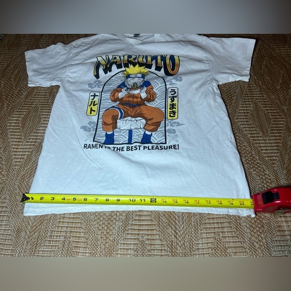 Naruto Men's Ramen Graphic White Short Sleeve T-shirt,Size L,Great Condition - Picture 4 of 8